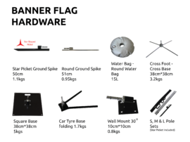 Flag Accessories: Additional For Feather & Teardrop Flags